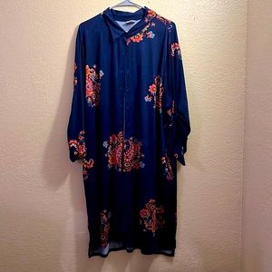 Lularoe 2x button up dress WITH POCKETS